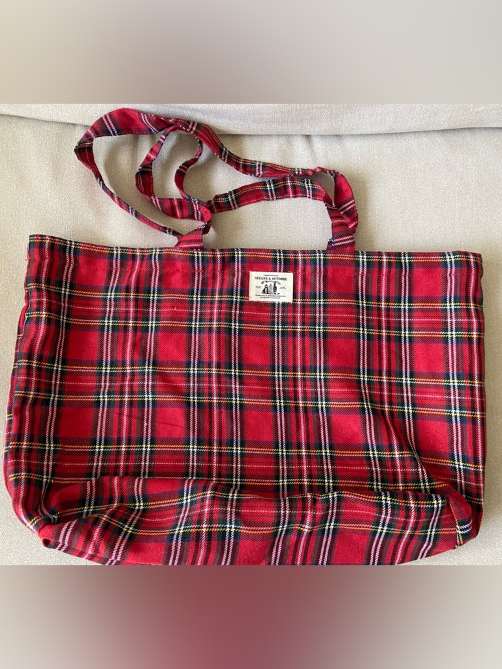Sezane fabric tote